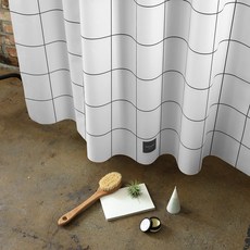 OneSevenNine 布藝浴簾 格紋, 1個