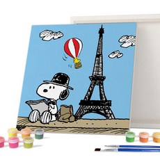 iLovePainting 史努比花生 DIY 繪畫帆布系列 2525 TRAVEL 系列, 史努比旅行