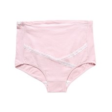 뿌뜨리아 부드러운 면 하이웨스트 파스텔 레이스 포인트 임산부 팬티