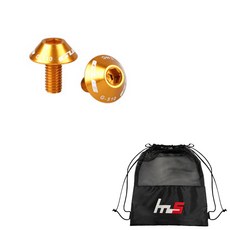 나야스타일 자전거 나사 골드 2p + 전용 파우치 세트 CYYP-68-6PU, 1세트