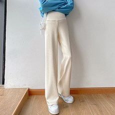 休閒羅紋寬鬆孕婦褲
