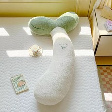 몬드스팟 콩나물 일자 바디필로우 YY57524, 그린