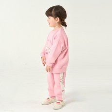 KIDSCOMO 童款小兔子印花大學T+束口褲套裝