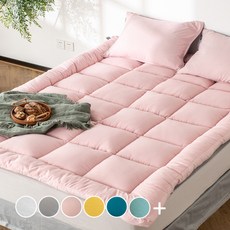 BLEDIK HOME 水洗超細纖維厚實柔軟薄墊, 粉色