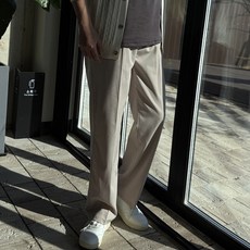 머시따 남성용 밴딩 링클프리 와이드 슬랙스