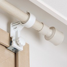 세류홈 커튼봉 모던 25mm + 안뚫어고리 봉 3p 세트, 아이보리(커튼봉)