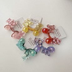 BEASOL 女童可愛小熊髮圈 5款 x 2入組