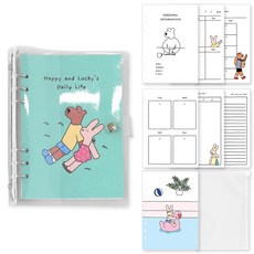 Monolike Happy and lucky's 6孔日記本 A5, 03 Green Park