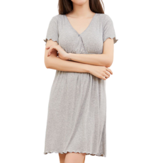 LUNA GLAM 孕婦莫代爾棉短袖連身裙 swq163