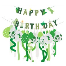 Alida 恐龍 + 氣球拉花組, 混合色, 1套