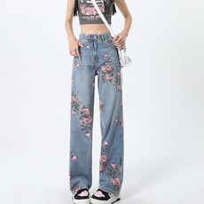 MEICHEL 女款Rubeubreon花朵直筒長褲 10524