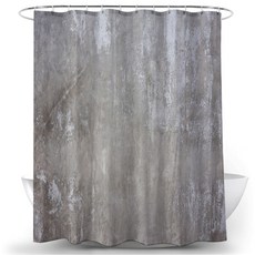 벽돌패턴 샤워커튼 TYPE7 100 x 180 cm + 고리 12p, 1세트