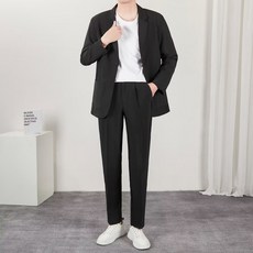 INFIOUS 男士克洛商務夾克+長褲套組