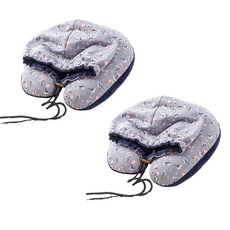 JOYnJOY 午睡墊枕頭2P, 01灰藍