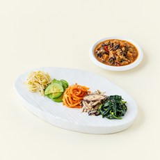 정미경키친 국내산 비빔나물과 우렁강된장 비빔밥 세트, 480g, 1세트