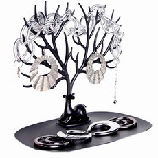 iSFun 鹿角樹枝 創意歐式飾品收納掛架, 黑色, 1個