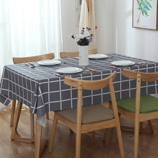 비투윈 데일리 식탁보, 차콜A 격자, 1개, 80 x 120 cm