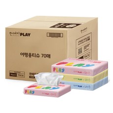 Hanyeji PLAY旅行用紙巾, 70張, 72盒