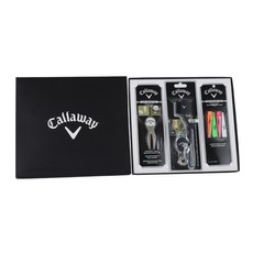 Callaway 塑膠高爾夫球座+球桿刷+修理工具, 混色, 1組