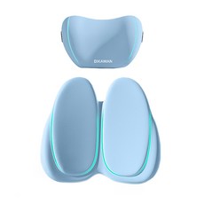 bebehome 汽車頭枕腰靠舒壓護脊組, 腰部支撐, 1組, 藍色