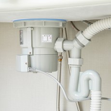 may Li thm Cosmo 廚房水槽廚餘脫水排水口 溢流孔整合 自行安裝套組, 灰色, 1套