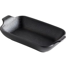 ROSLYN 鑄鐵長方盤, 黑色, 1個