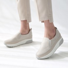 Dangolunni 女款縫線厚底樂福鞋