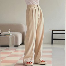 토마토팩토리 여성용 엔프디 핀턱 와이드 슬랙스