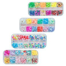 아가플러스 토핑 파츠 12p 35g x 4종 세트, 혼합색상, 1세트