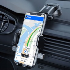 808STORE 車用儀表板吸附式手機支架, 1個, 黑色