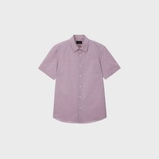 Mind Bridge 男款素色短袖中長版正裝襯衫 MXDS31N1