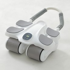 숀리 AB슬라이드 플랭크 맥스 + 무릎 패드 세트, SL-TR09, 화이트