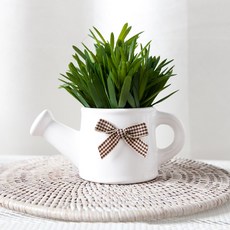 flowertree 龍血樹水壺造型花盆 A套組 14cm, 1個, 混合顏色