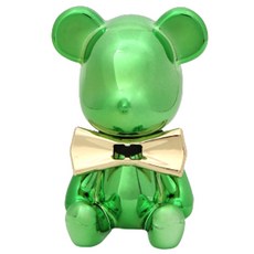 D.O.G 車用芳香劑 彩虹鍍鉻熊 綠色 黑櫻桃, 1個