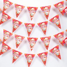派對年聖誕節大三角花環 4p x 4ea, 混色