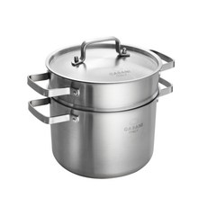 CASANI VERITA IH感應雙耳不鏽鋼義大利麵湯鍋+鍋內濾網, 1個, 22厘米