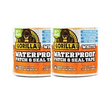 GORILLA TAPE 防水貼密封膠帶白色 10.16cm x 3.04m, 2個