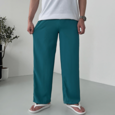 남성용 냉감 통기성 쿨링 썸머 와이드 밴딩 팬츠