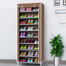 SAERON LAC 簡易鞋櫃 9 步 60 x 30 x 155cm, 棕色的