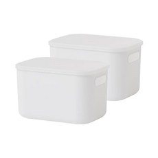 Room&Home Any Pantry 收納箱 白色 2個 S(180×260×160mm)