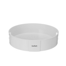 GarBath 圓形旋轉排水 U 廚房托盤, 05珍珠白