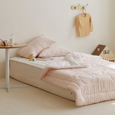 兒童款夏日布丁涼感雙面夏涼被+枕頭套組, 草莓冰淇淋