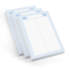 CHEEEZE 奶酪店 Sweet Grid Note A4, 藍色, 3個