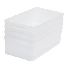 Bonohouse 半透明多功能托盤, 半透明, 4個