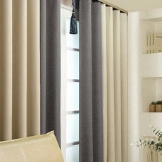 DECOREAN 設計藝廊 Primer 遮光搭配針式窗簾組, 灰色搭配