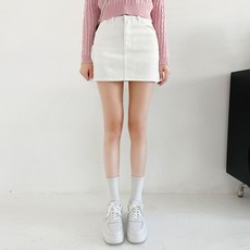 Planday 女款棉質彈性安全褲後鬆緊帶工裝迷你短裙