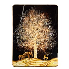 Mitra Shop 鹿與金錢樹水鑽畫框, 金色