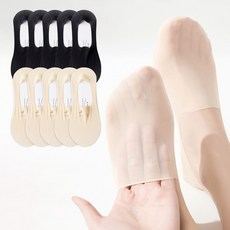 여성용 지앤와이 심리스 쿨 얇은 페이크삭스 덧신 10켤레