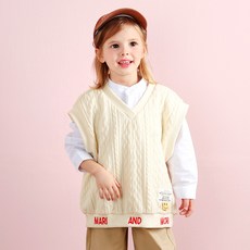 MARi n MORi 孩童V領針織背心