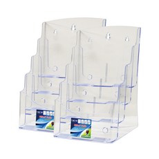 union plus DG A4 手冊 4層展示架 CR22804 235 x 340 x 220 mm, 2個, 單一顏色
